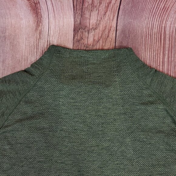 Lululemon Mens Size XL Metal Vent Tech Half Zip 2.0 Rainforest Green Green Twill - Picture 10 of 14